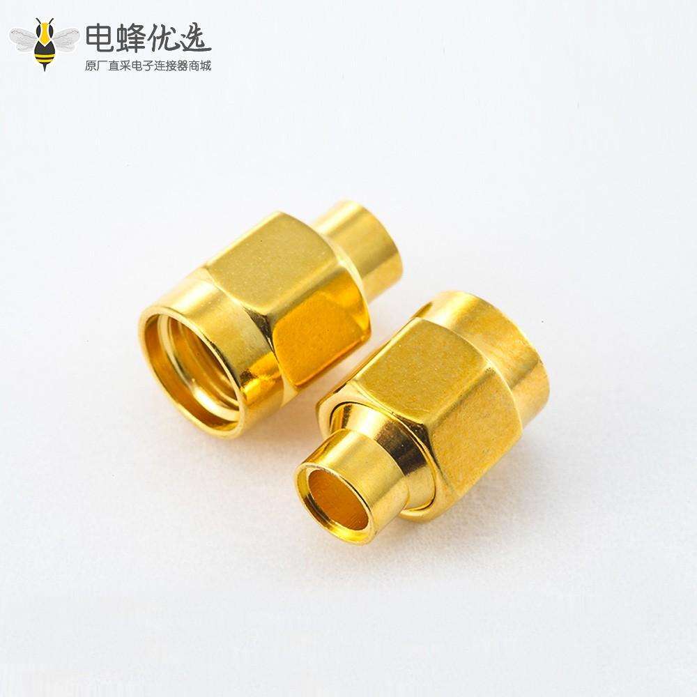 焊接型SMA接线连接器公头用于半柔/半刚性-3电缆