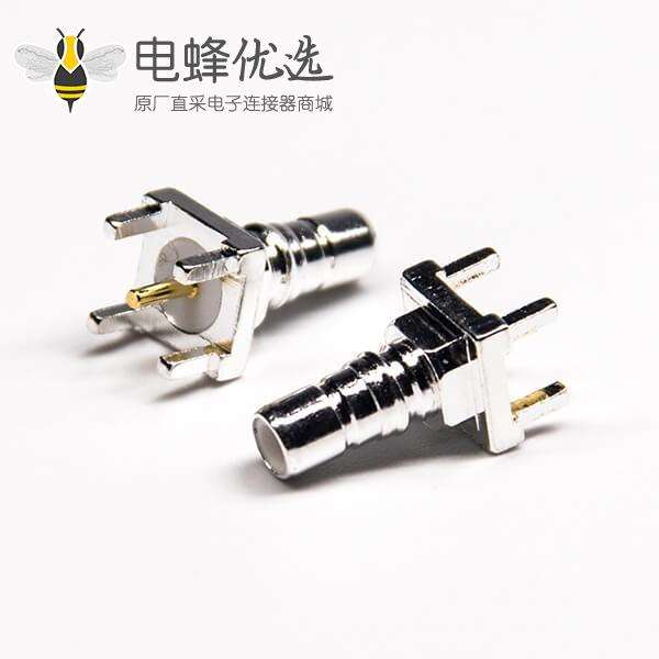 直式SMB接头接PCB板公头插孔连接器
