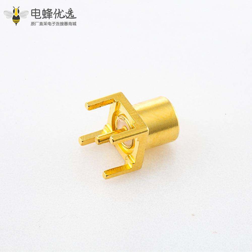 插孔MCX连接器母头直式PCB安装50&Omega;