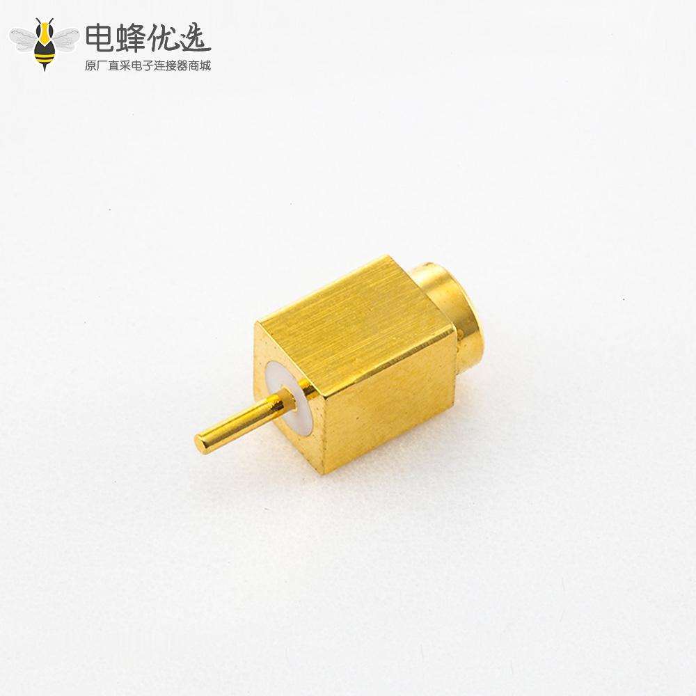 焊接板PCB安装MCX连接器母头直式焊板50&Omega;