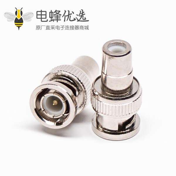 bnc公转rca母转接头公转母直式同轴连接器