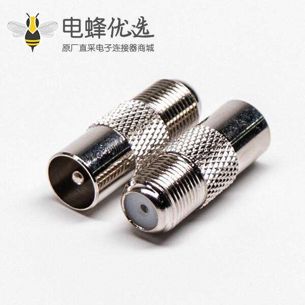 F母转PAL公转接头公转母直式同轴连接器镀镍