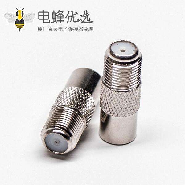 F母转PAL公转接头公转母直式同轴连接器镀镍