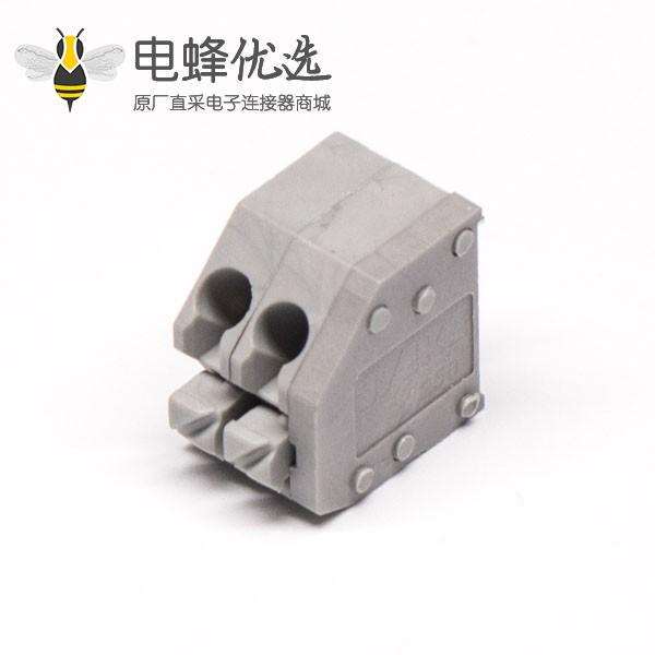 PCB接线端子 弹簧式直式插板灰色接线端子连接器