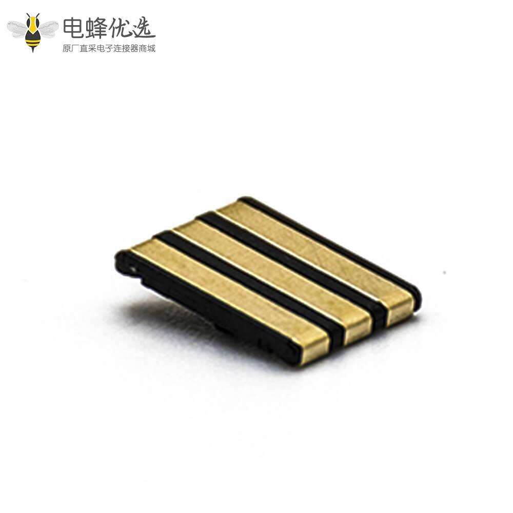 手机电池座充3芯2.54PH塑高1.27H电源连接母座