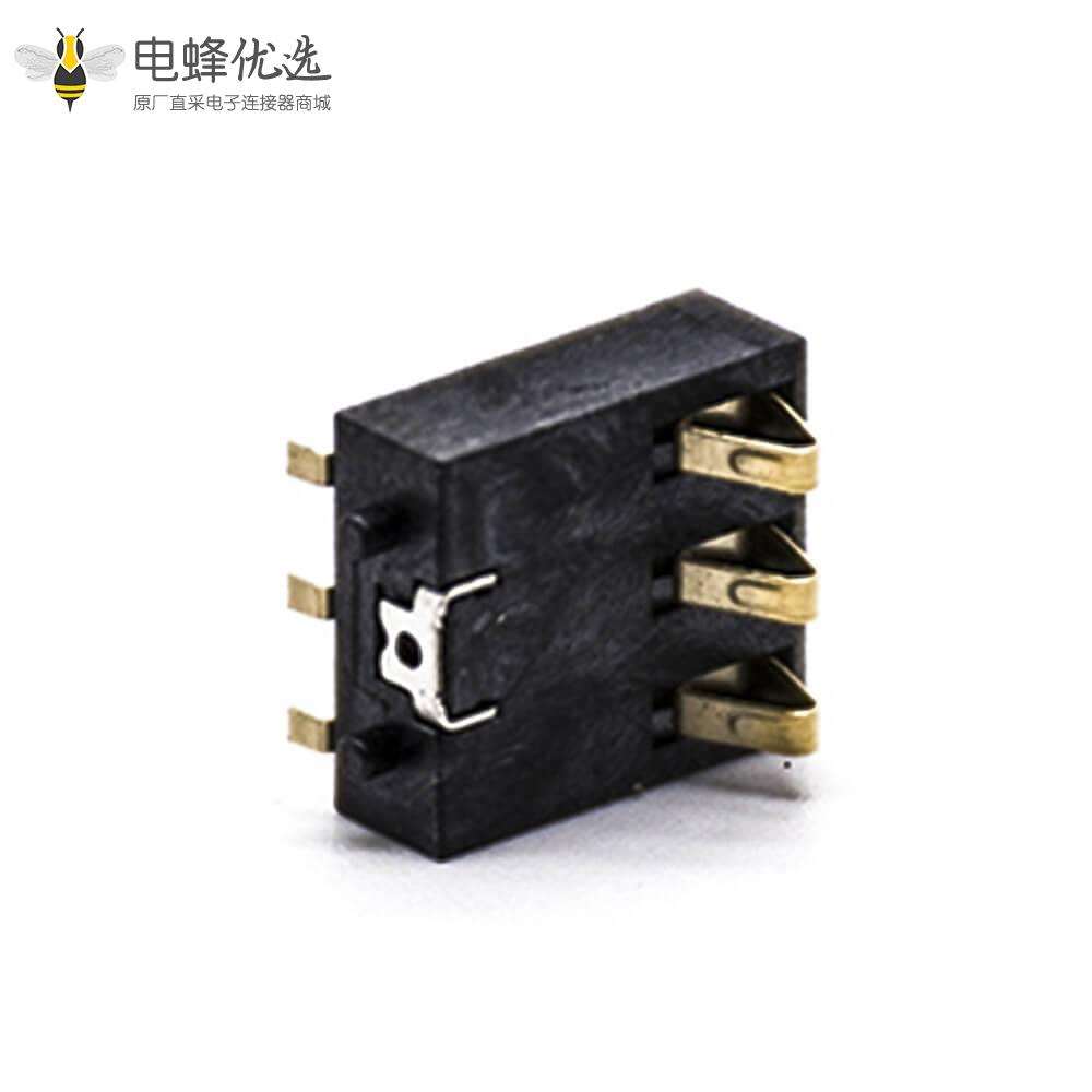 3芯连接器间距3.0塑高10.0H手机锂电池座连接器