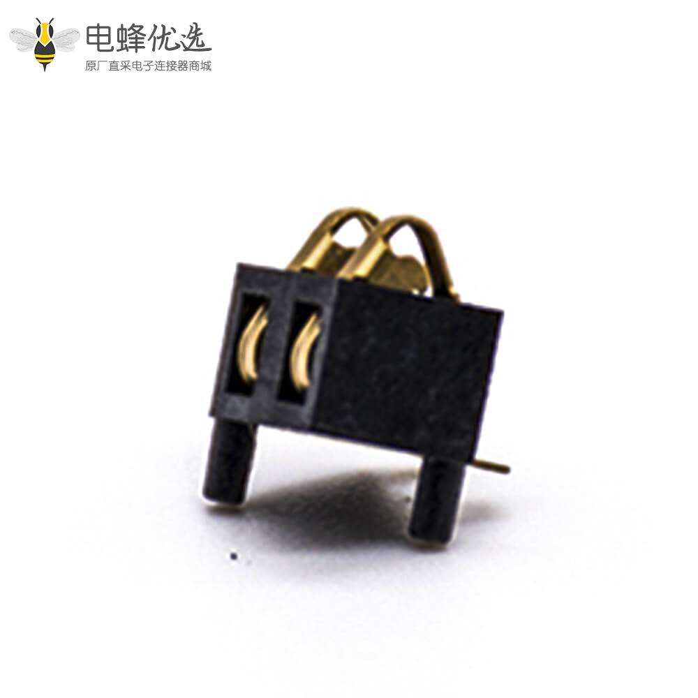 电池座弹片连接器2.5MM间距电源接触弹片2芯镀金防氧化