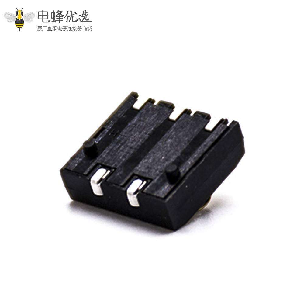 3P电池插座4.0MM间距手机电池接触片塑高4.0H