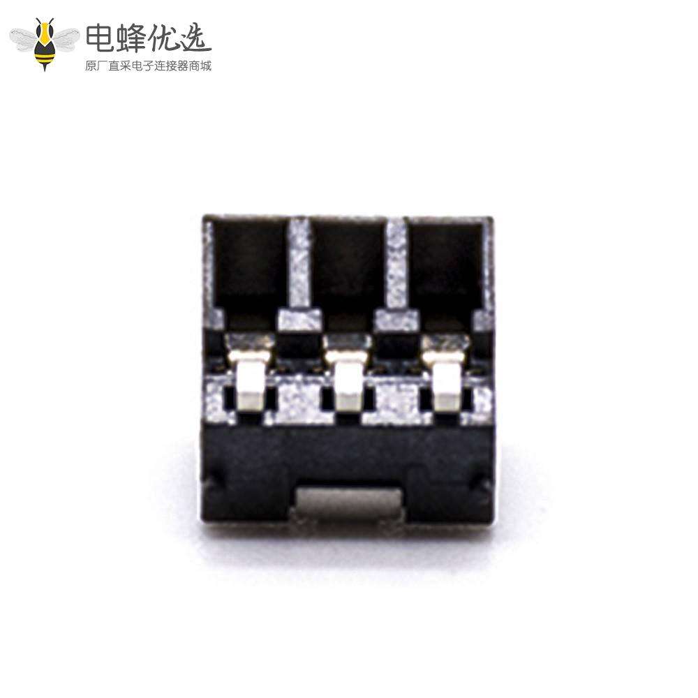 手机电池座接触弹片3芯PCB板安装2.5间距手持设备专用电池座