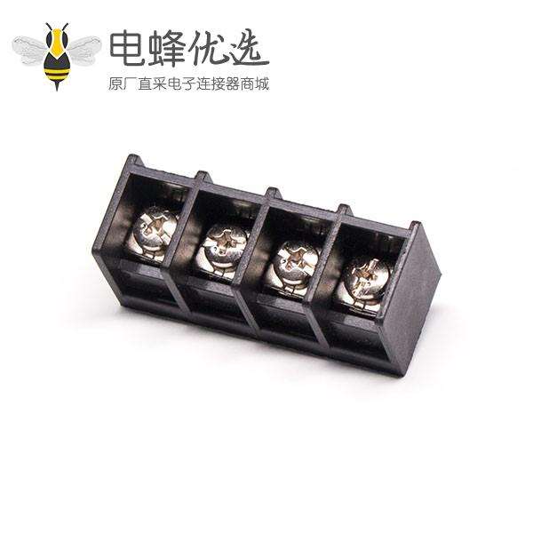 30a栅栏式接线端子半包围式不带针黑色端子连接器接线