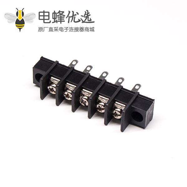 接线排端子直式5芯穿孔式带法兰栅栏式接线端子