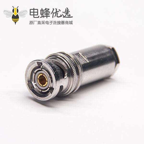 高频BNC连接器公头锁接线