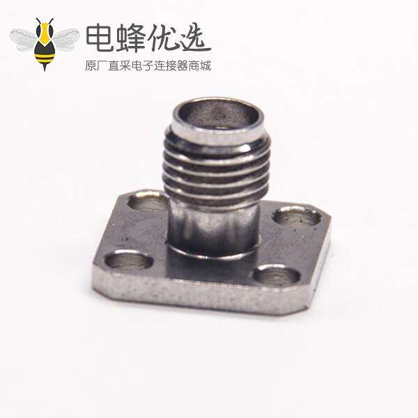 SMA母头直式4孔法兰接PCB板