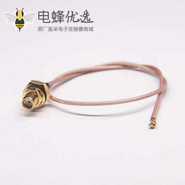 ipex转sma母头直式防水接头穿墙面板安装rf同轴电缆