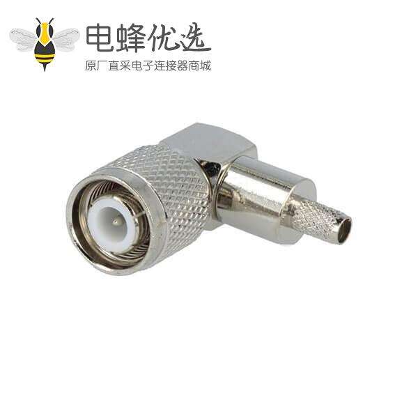 TNC公弯角90&deg;压接接线RG58