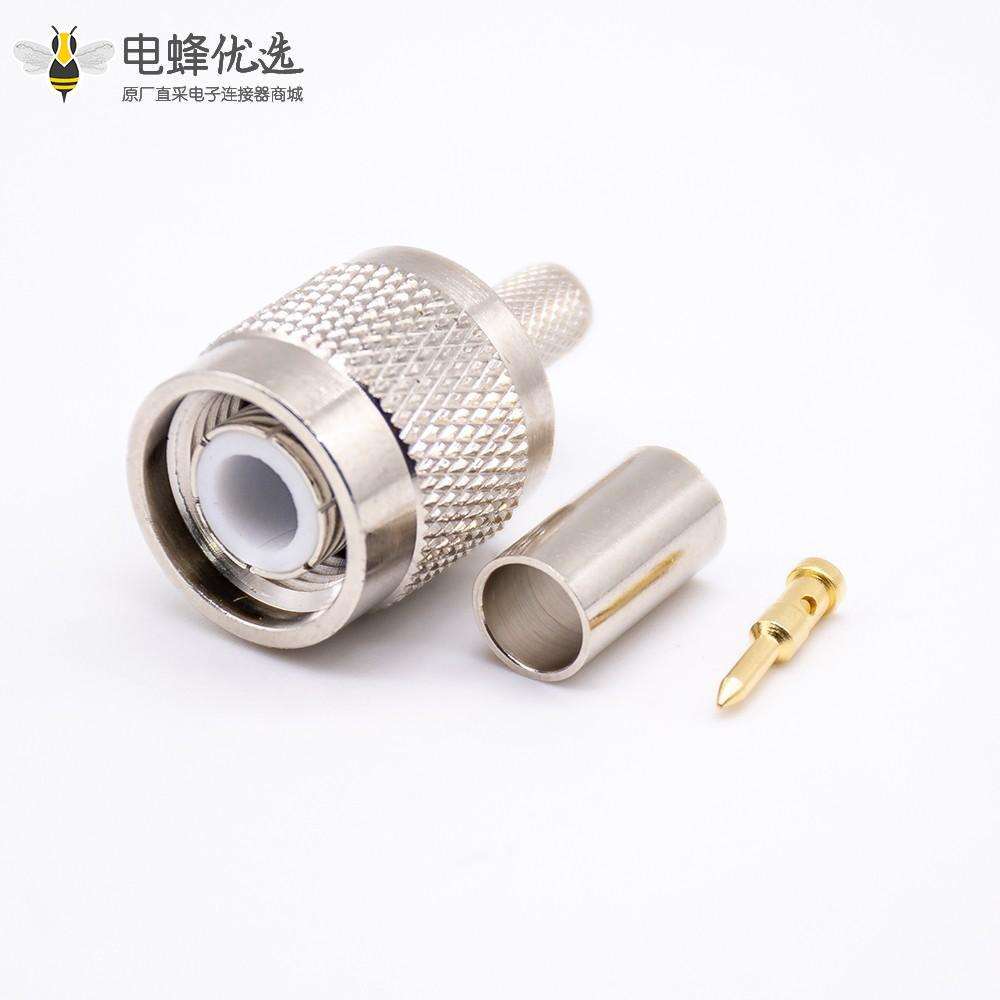 TNC公头直式压接接线