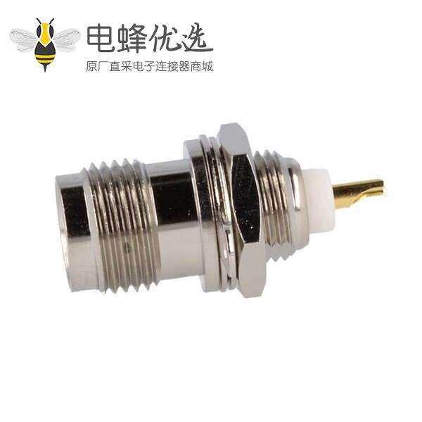 TNC母头插座50&Omega;焊接用于面板安装