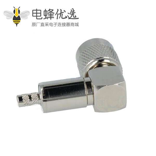 TNC公头弯曲90°50Ω压接接线