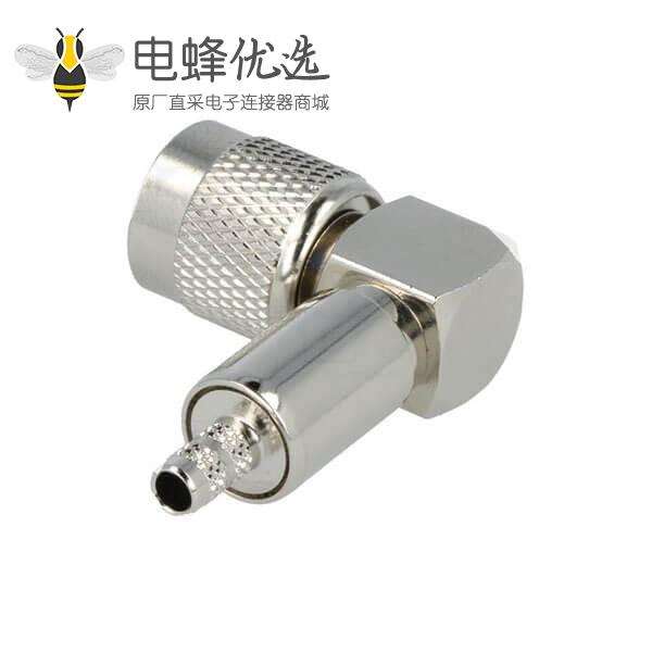 TNC公头弯曲90°50Ω压接接线