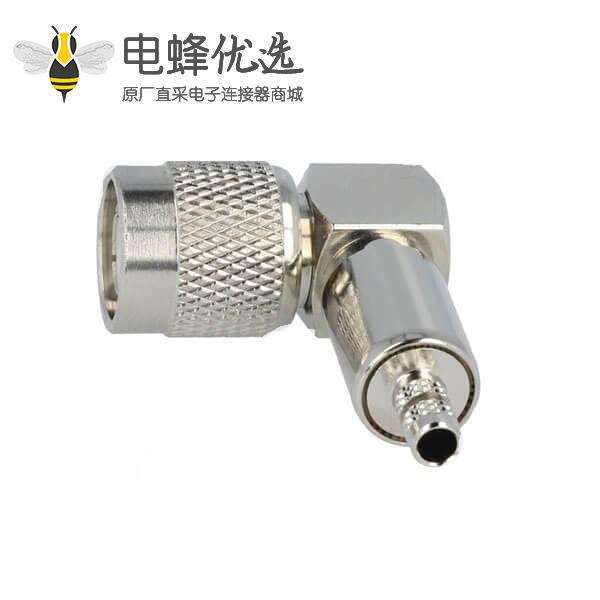 TNC公头弯曲90°50Ω压接接线
