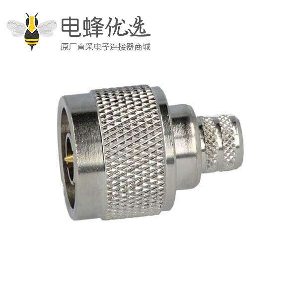 N公头直式50&Omega;压接连接器,用于连接电缆