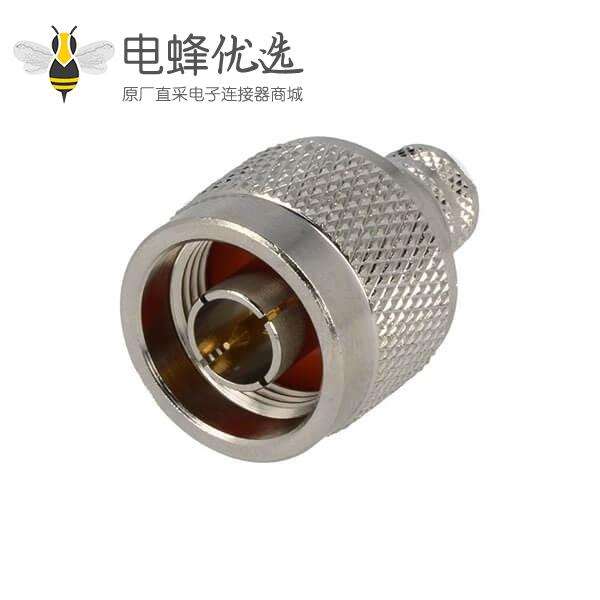 N公头直式50&Omega;压接连接器,用于连接电缆