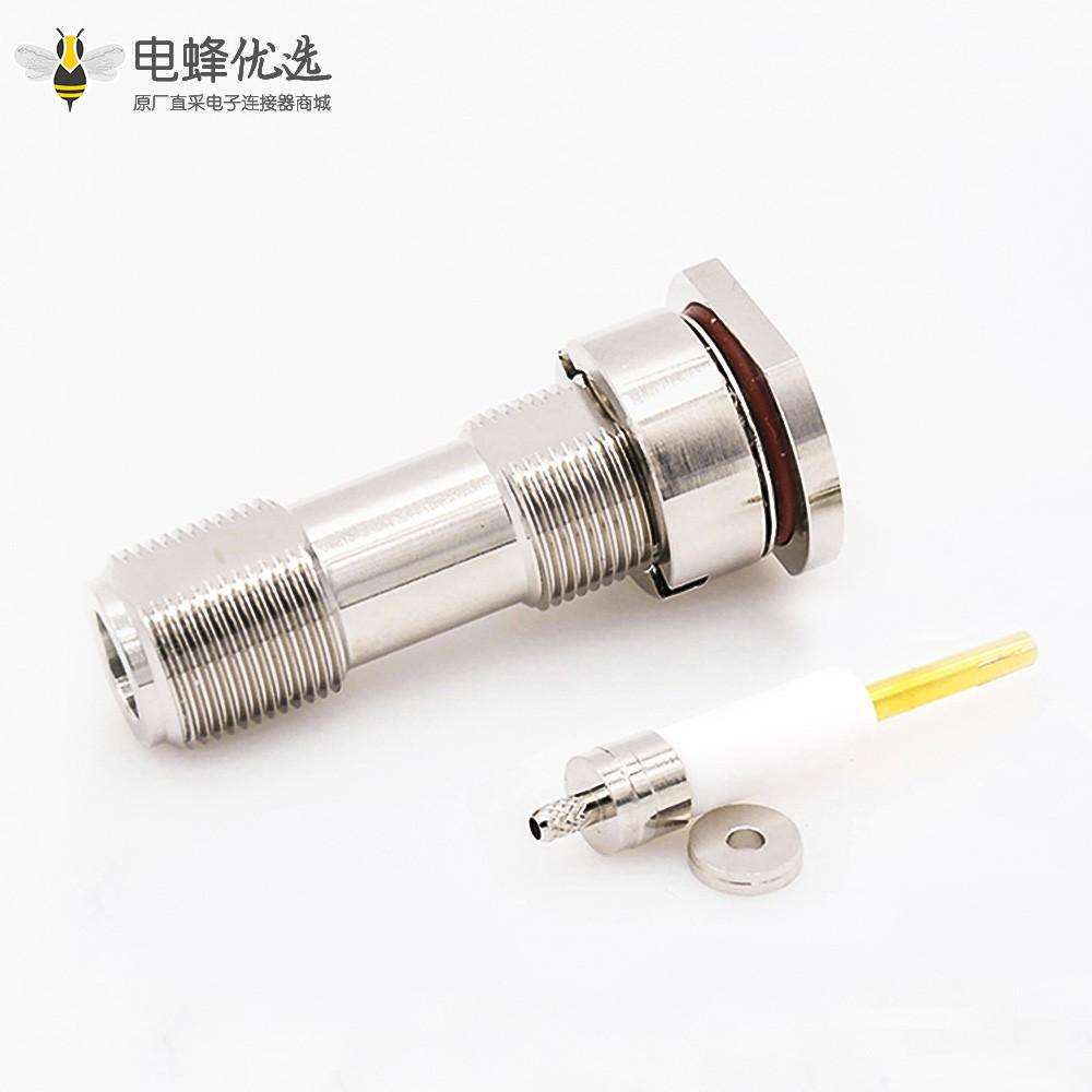 用于RG174 RG316的N型隔板连接器防水母直式压接