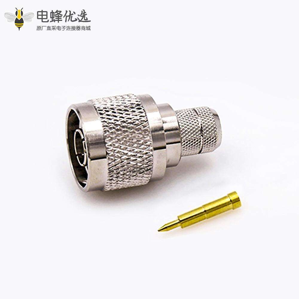 N型连接器RG213电缆直头压接