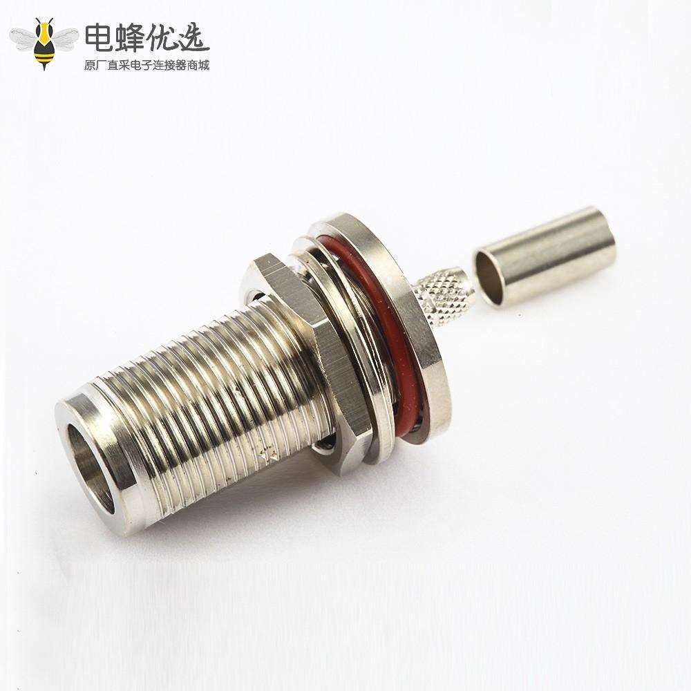 N RG 58连接器隔板防水直母压接RG142 SYV50-3