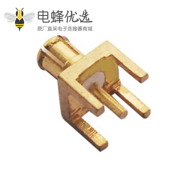 mcx 连接器公头镀金直插式PCB板端