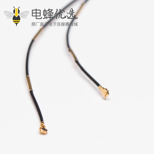 低损耗射频同轴线缆RF0.81黑色双头打IPEX五代+镀金线扣