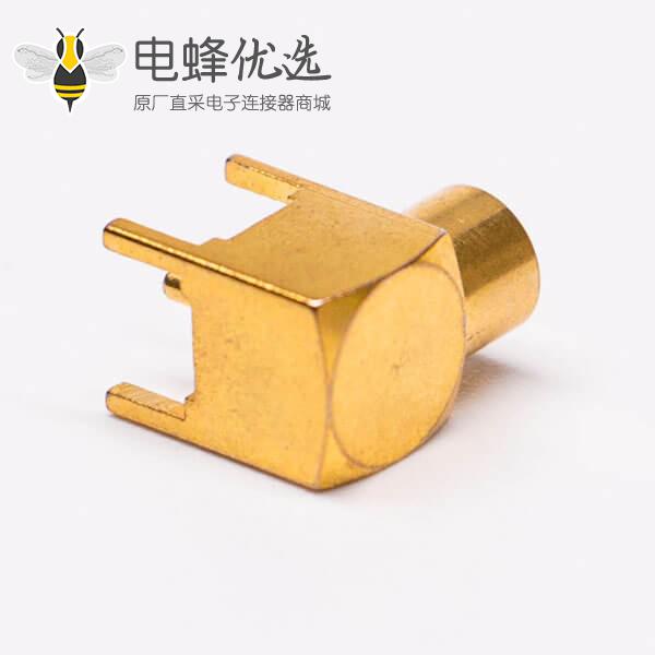 MCX母头90度射频同轴连接器接PCB板
