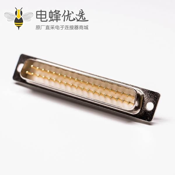 DB37针直针串口公头直式车针连接器接线焊接