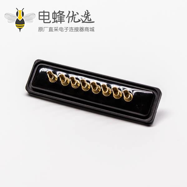 防水d sub连接器8w8大电流母头直式焊线