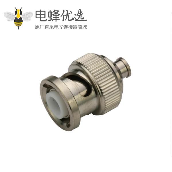 同轴线 焊接直式锌合金50欧姆 公头 BNC连接器