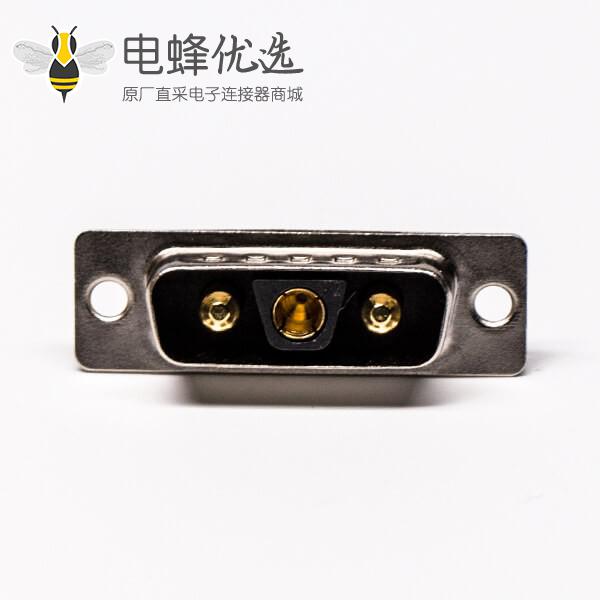 混装大电流dsub3v3公座直式焊接线端光孔铆合连接器
