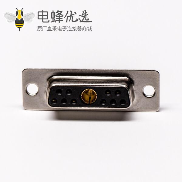 大电流 11w1连接器焊线同轴直式母座防火铆合线端