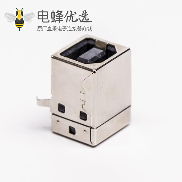 usb type b母座封装弯式DIP插PCB板
