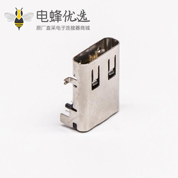 type c母座插板弯式四脚usb3.0连接器