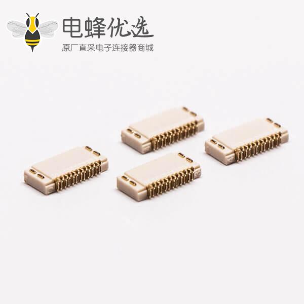 卧式fpc排线插座12pin5mm无锁双面接1.0H