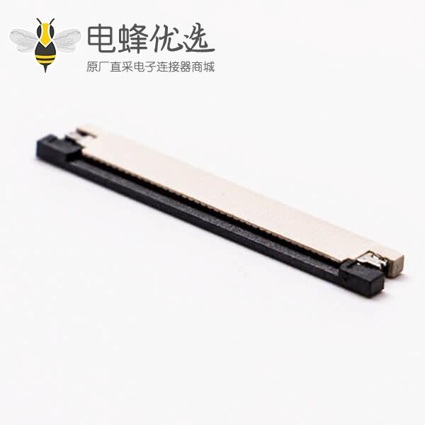 fpc软排线插座焊接40针0.5mm后掀盖式下接触1.2H