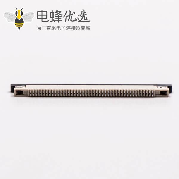 fpc软排线插座焊接40针0.5mm后掀盖式下接触1.2H