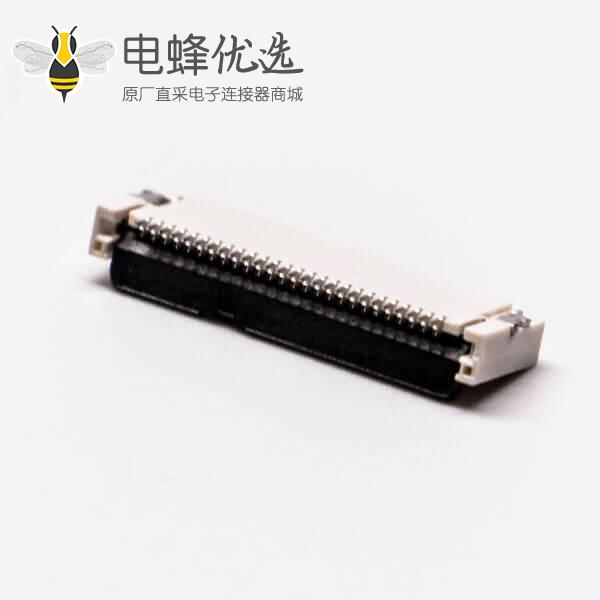 fpc连接器1.0立贴式26针单面触阻燃接PCB板