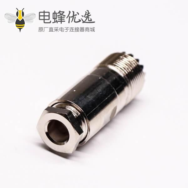 uhf同轴连接器UHF-K27直式螺母锁紧接线