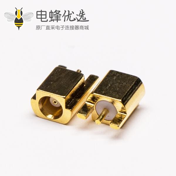 mcx贴片射频接头母头直式镀金接PCB板