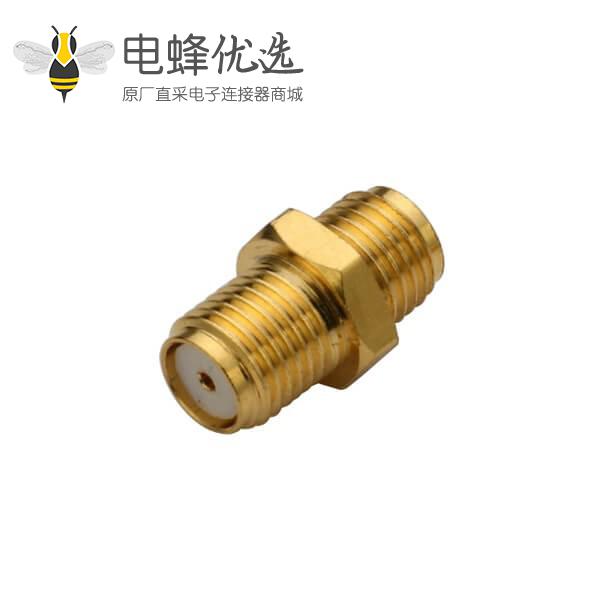 电视线 接头SMA镀金直式母头穿墙式面板安装