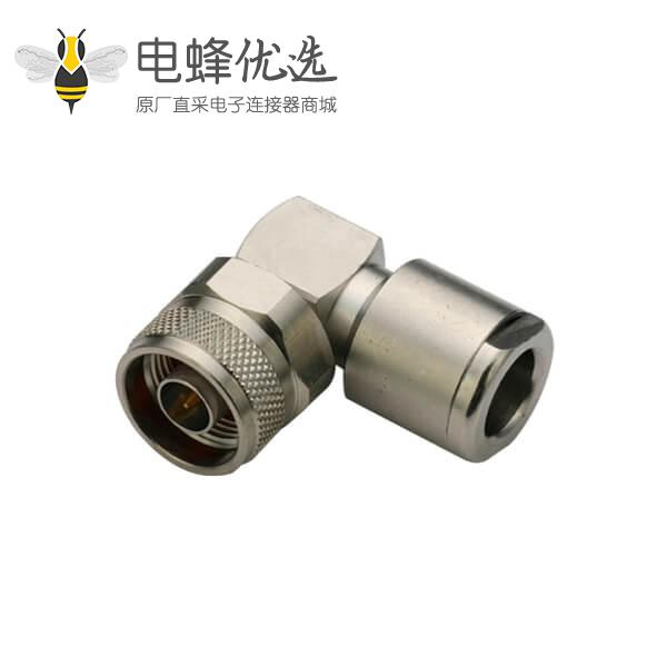 优质N型连接器弯式螺母锁紧式线缆LMR400,213,214