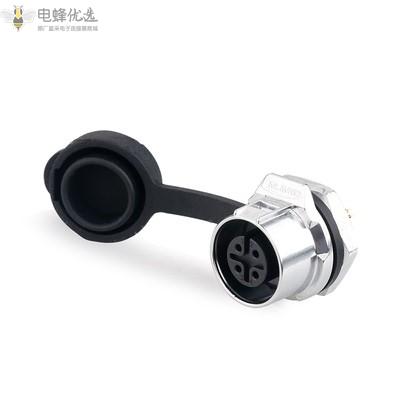 LP-12-4芯螺母座全金属微小型圆形航空插头插座连接器