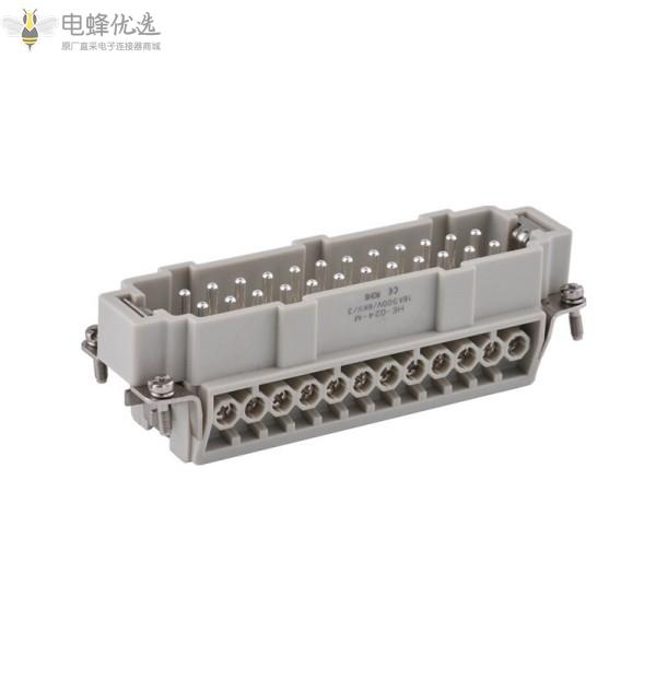 重载连接器24芯/16A公母芯航空插头插座工业防水