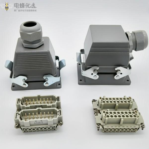 32芯高频螺钉接线重载连接器机车火车航空插头插座